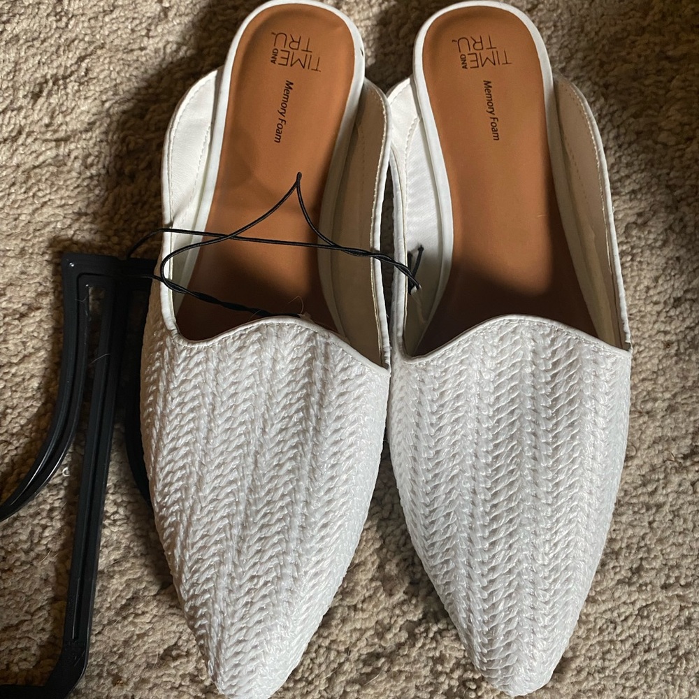 White Time & Tru Mules